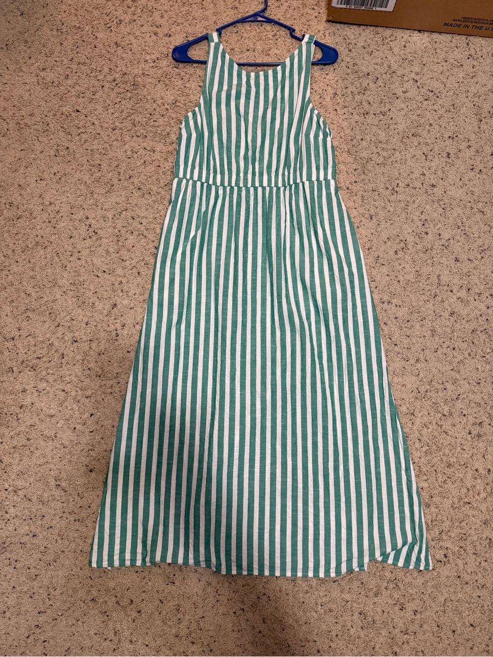 Maxi A-Line dress universal thread green striped - Women - Picture 4 of 6